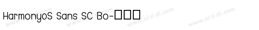 Harmony0S Sans SC Bo字体转换